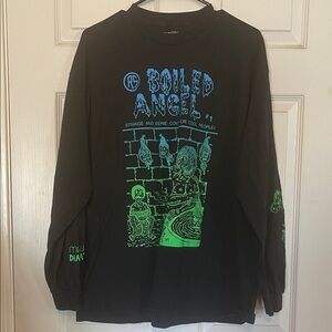 Mishka x Mike Diana Newspaper Tee Black Long Sleeve Graphic Tee